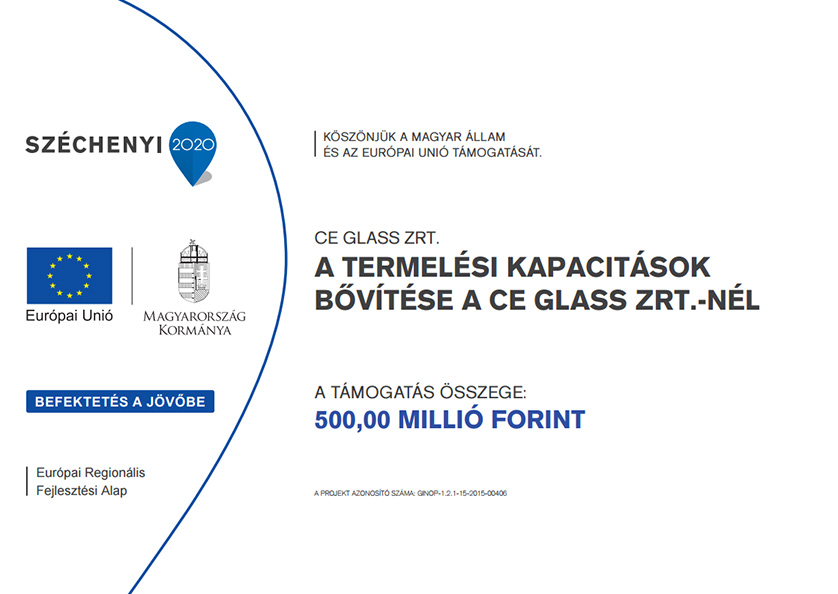 CE Glass Industries termelési kapacitásainak bővítése