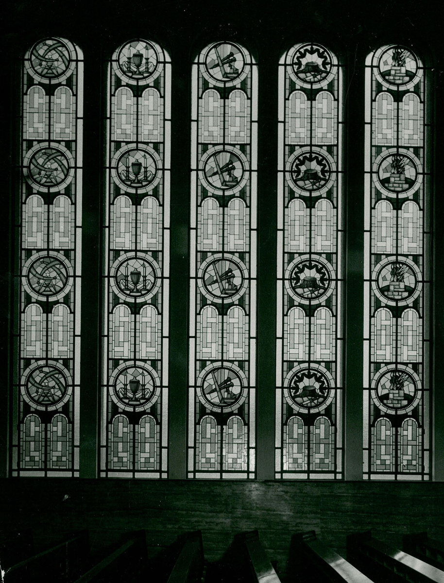 Eredeti ólomüveg ablakok - Északi ablaksor